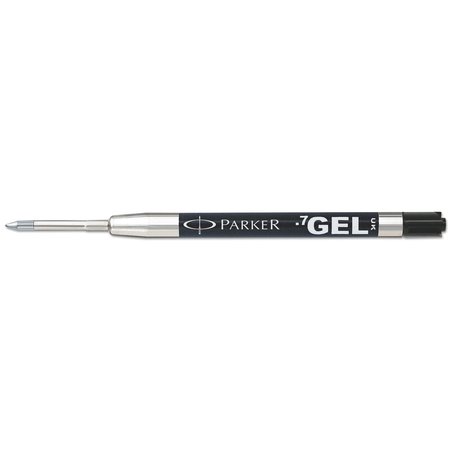 Parker Pen Gel, Refill, Rollr Ball, Med, Black, PK2 30525PP